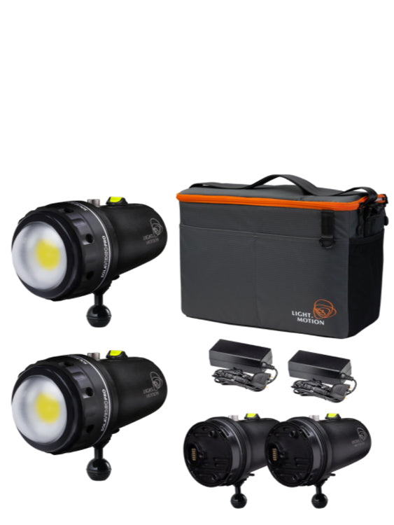 Light & Motion Double Dive 2x Sola Video Pro 15000 F Kit