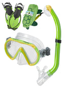 Mares Sea Pals KIDS Snorkel Pals Set Green Turtle Size S-M