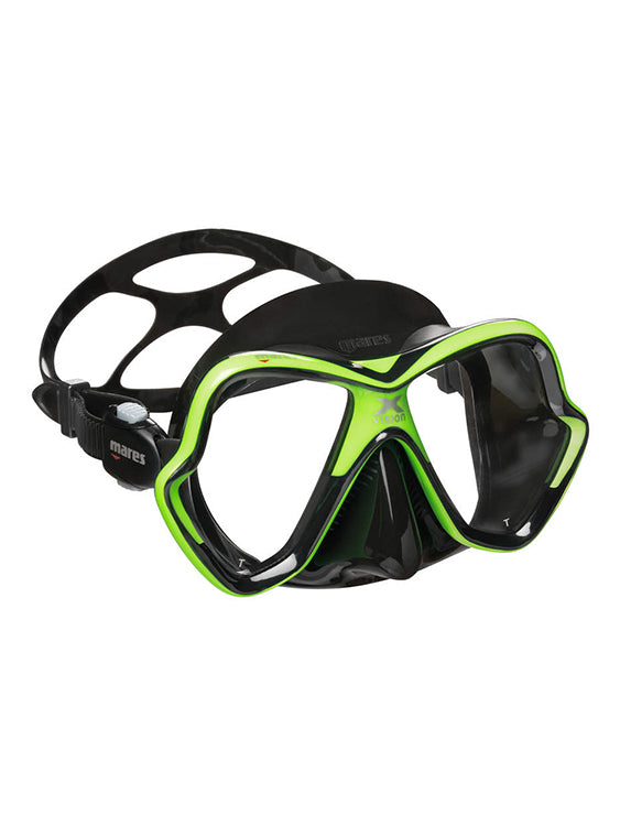 Mares X-Vision Mask Black Lime Green
