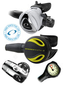 Oceanic Delta 5 White EDX Alpha 8 Occy Regulator Set DIN