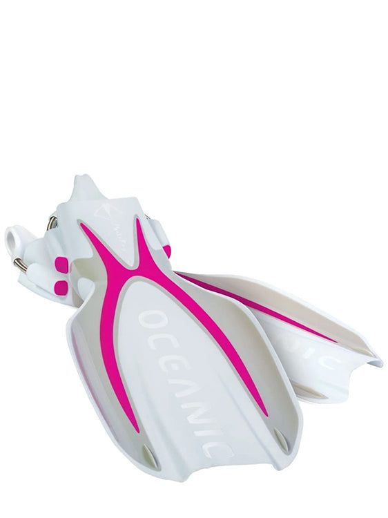 Oceanic Manta Ray Fin White Pink