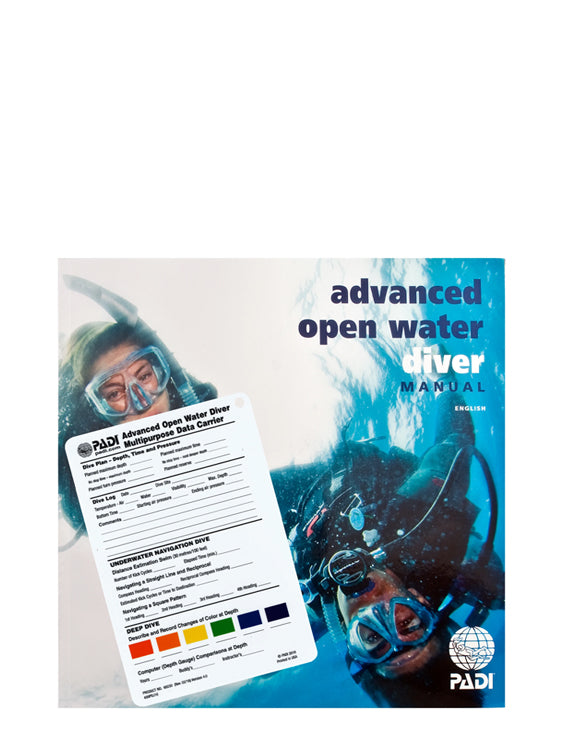 PADI Advanced Open Water Diver Manual with Data Carrier