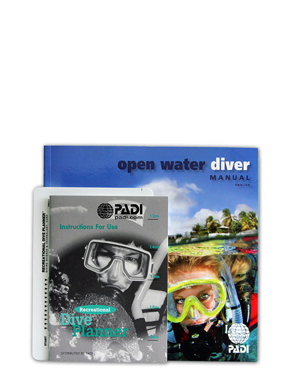 PADI Open Water Diver Course Manual with RDP Table