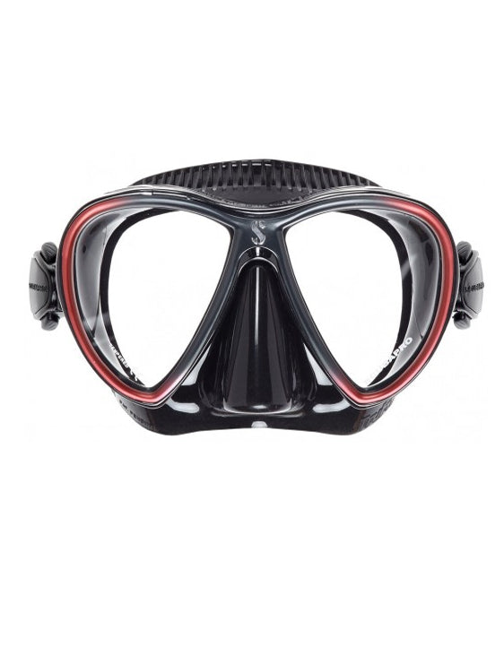 SCUBAPRO Synergy Twin Trufit Diving Mask - Pink/Silver, Low Volume Dual Lens, Double Skirt For Comfortable Seal