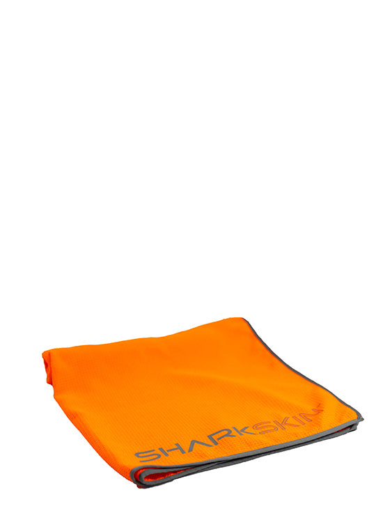 Sharkskin Sand Free Beach Towel Folded Orange 