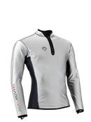 Sharkskin Chillproof Long Sleeve Chest Zip Mens Reflective Front