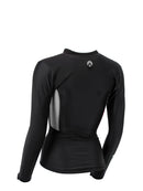 Sharkskin Chillproof Long Sleeve Chest Zip Womens Black Back
