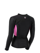 Sharkskin Chillproof Long Sleeve Chest Zip Womens Pink Back