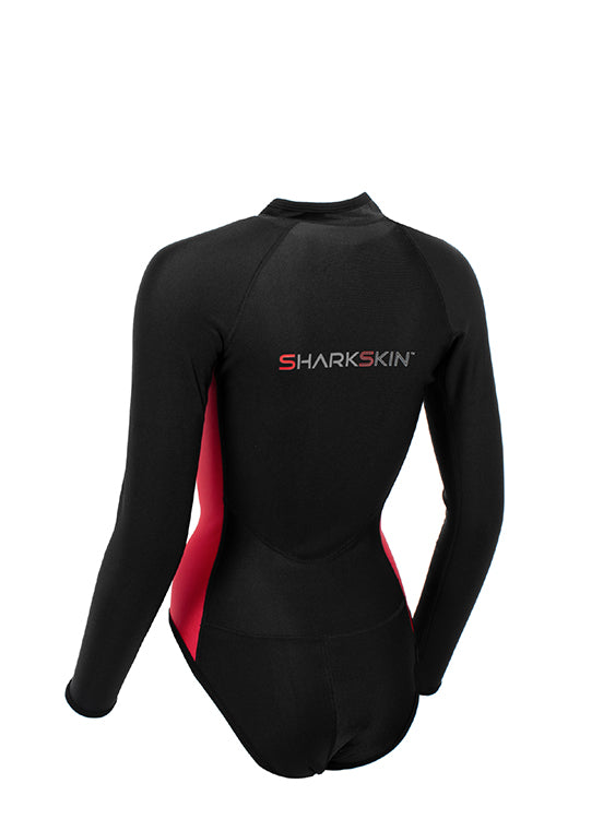 Sharkskin Chillproof Long Sleeve Step In Womens Red Back