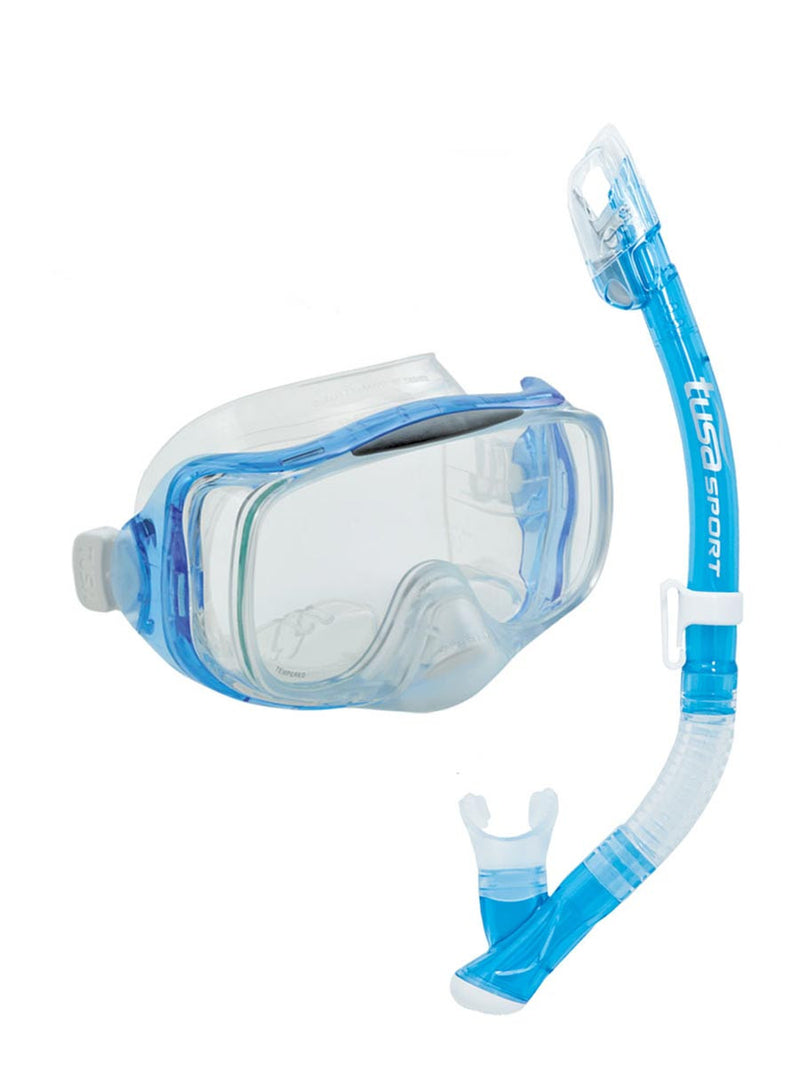TUSA Sport Imprex 3D Dry Snorkeling Set - Light Blue