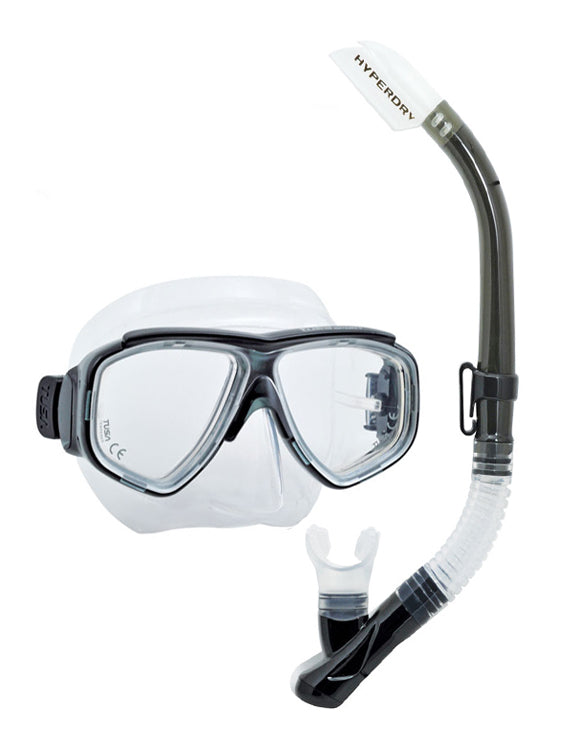 TUSA Sport Splendive 2 Prescription Snorkel Set - Smoke (SK)