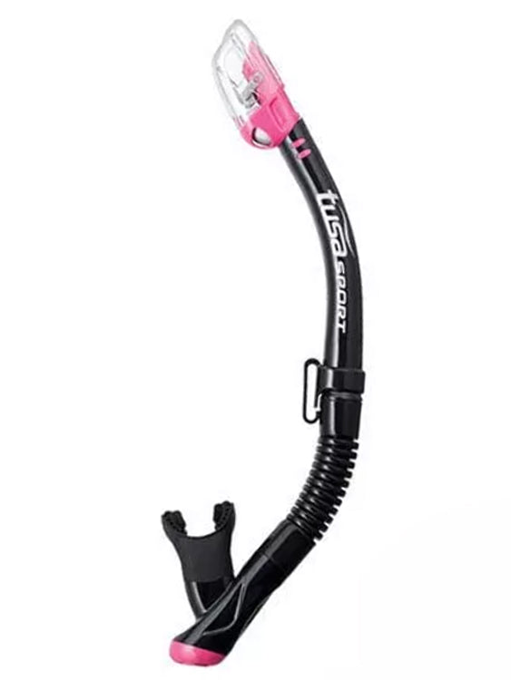 TUSA Hyperdry Elite Dry Top Snorkel Black Hot Pink