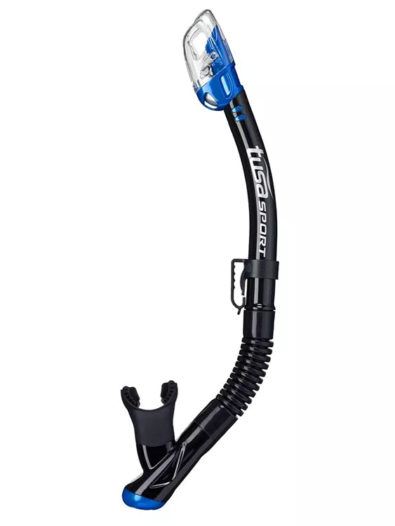 TUSA Hyperdry Elite Dry Top Snorkel Black Metallic Blue