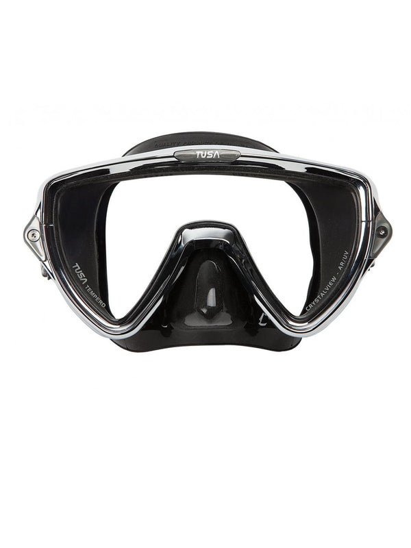 Tusa Visio Pro Dive Mask - Black/Chrome (M-110SQB-CR)