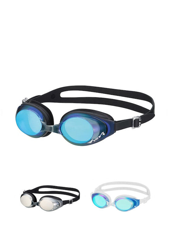 View Swim Mirror Swipe Anti-Fog Swimming Goggles