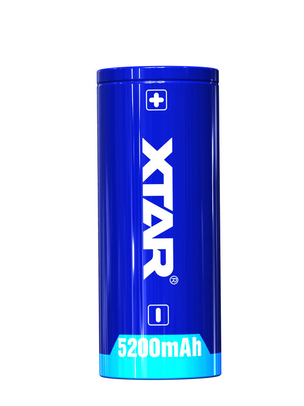 XTAR 26650 Rechargeable Li-ion Battery 5200mAh Side